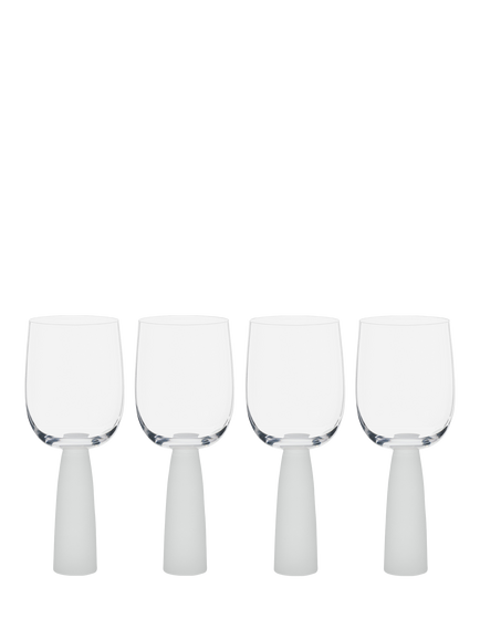 Anton Studio Designs Oslo Wine Glass, Set of 4, 300ml, Frost, Clear