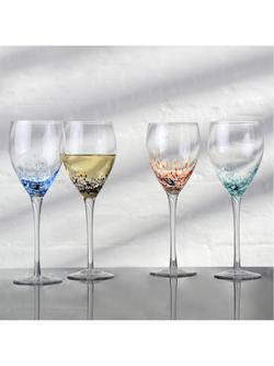Anton Studio Designs Speckle Wine Glass, Set of 4, 350ml, Multi - view 2, Multi