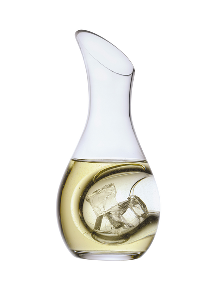 Artland Sommelier White Wine Chilling Glass Decanter, 1.05L, Clear, Clear