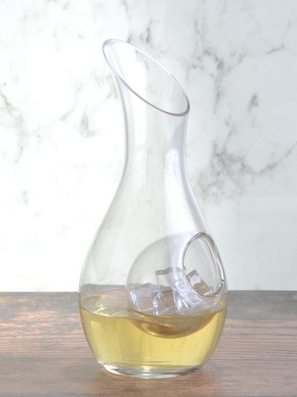 Artland Sommelier White Wine Chilling Glass Decanter, 1.05L, Clear - view 2, Clear