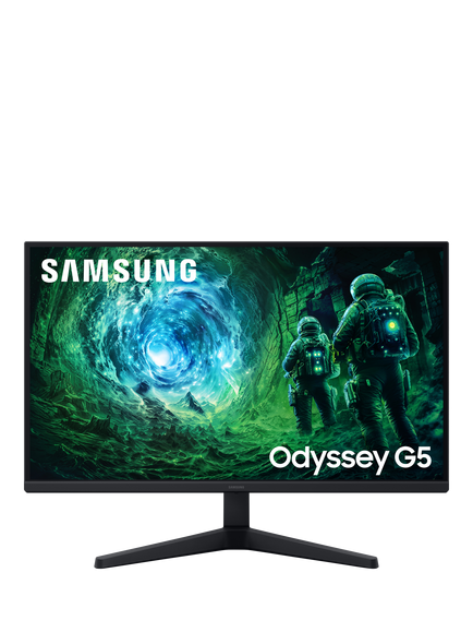 Samsung Odyssey G5 LS27FG530EUXXU Quad HD Gaming Monitor, 27”, Black, Black