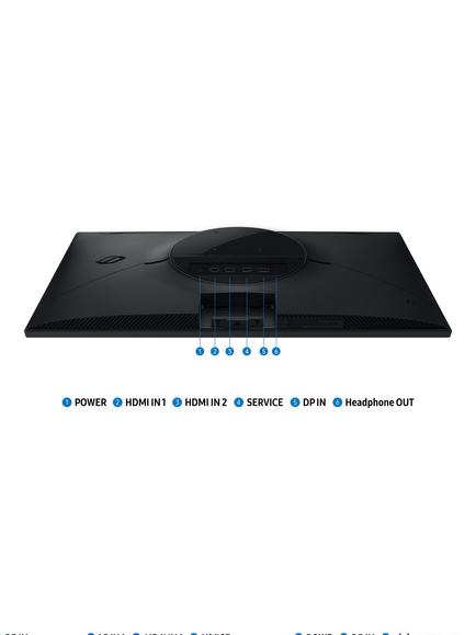 Samsung Odyssey G5 LS27FG530EUXXU Quad HD Gaming Monitor, 27”, Black - view 2, Black
