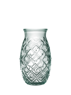 Vidrios San Miguel Pineapple Glass Tumbler, 385ml, Clear, Clear