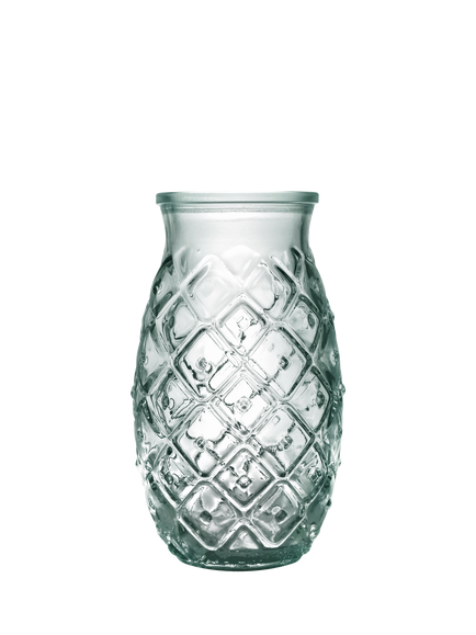 Vidrios San Miguel Pineapple Glass Tumbler, 385ml, Clear, Clear