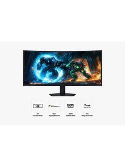 Samsung Odyssey G7 LS40FG756EUXXU WUHD Curved Ultrawide Gaming Monitor, 40”, Black - view 2, Black