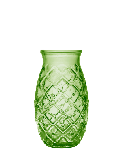 Vidrios San Miguel Pineapple Glass Tumbler, 385ml, Green, Green