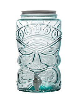 Vidrios San Miguel Glass Tiki Barrel, 6L, Clear, Clear