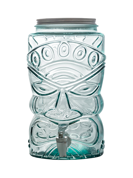 Vidrios San Miguel Glass Tiki Barrel, 6L, Clear, Clear