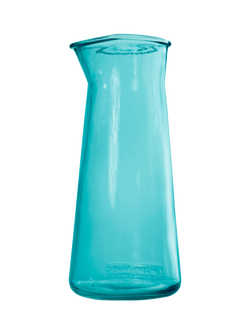 Vidrios San Miguel Horizon Glass Carafe, 1.1L, Blue, Blue