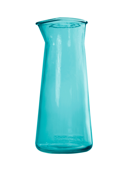 Vidrios San Miguel Horizon Glass Carafe, 1.1L, Blue, Blue