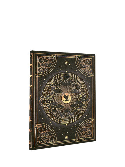 Paperblanks x Fourth Wing Journal, Black / Gold, Black / Gold