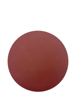 John Lewis Faux Leather Round Placemats, Set of 4, Burnt Umber, Burnt Umber