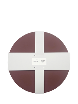 John Lewis Faux Leather Round Placemats, Set of 4, Burnt Umber - view 2, Burnt Umber