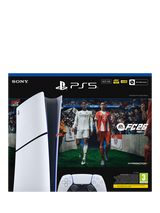 Sony PlayStation 5 Digital Edition (Model Group - Slim) Console with DualSense Controller, White and EA Sports FC 26 Bundle