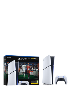 PlayStation 5 Digital Edition (Model Group - Slim) Console with DualSense Controller, White and EA Sports FC 26 Bundle - view 2, White