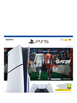 PlayStation 5 (Model Group - Slim) Console with DualSense Controller, White and EA Sports FC 26 Bundle
