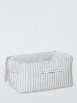 John Lewis Soft Polyester Storage Bag, Grey Stripe, Medium - view 2, Multi
