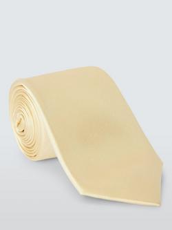 John Lewis Satin Silk Tie, Champagne