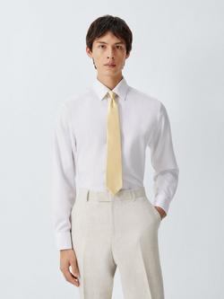 John Lewis Satin Silk Tie - view 2, Champagne