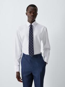 John Lewis Flamingo Silk Tie, Navy - view 2, Navy Multi