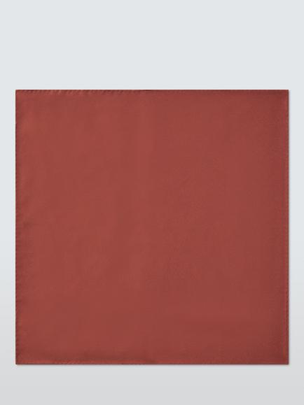 John Lewis Silk Pocket Square, Burnt Orange, Burnt Orange