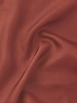 John Lewis Silk Pocket Square, Burnt Orange - view 2, Burnt Orange