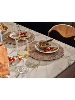 Neptune Ashcroft Rattan Scalloped Placemats, Set of 6 - view 2, 