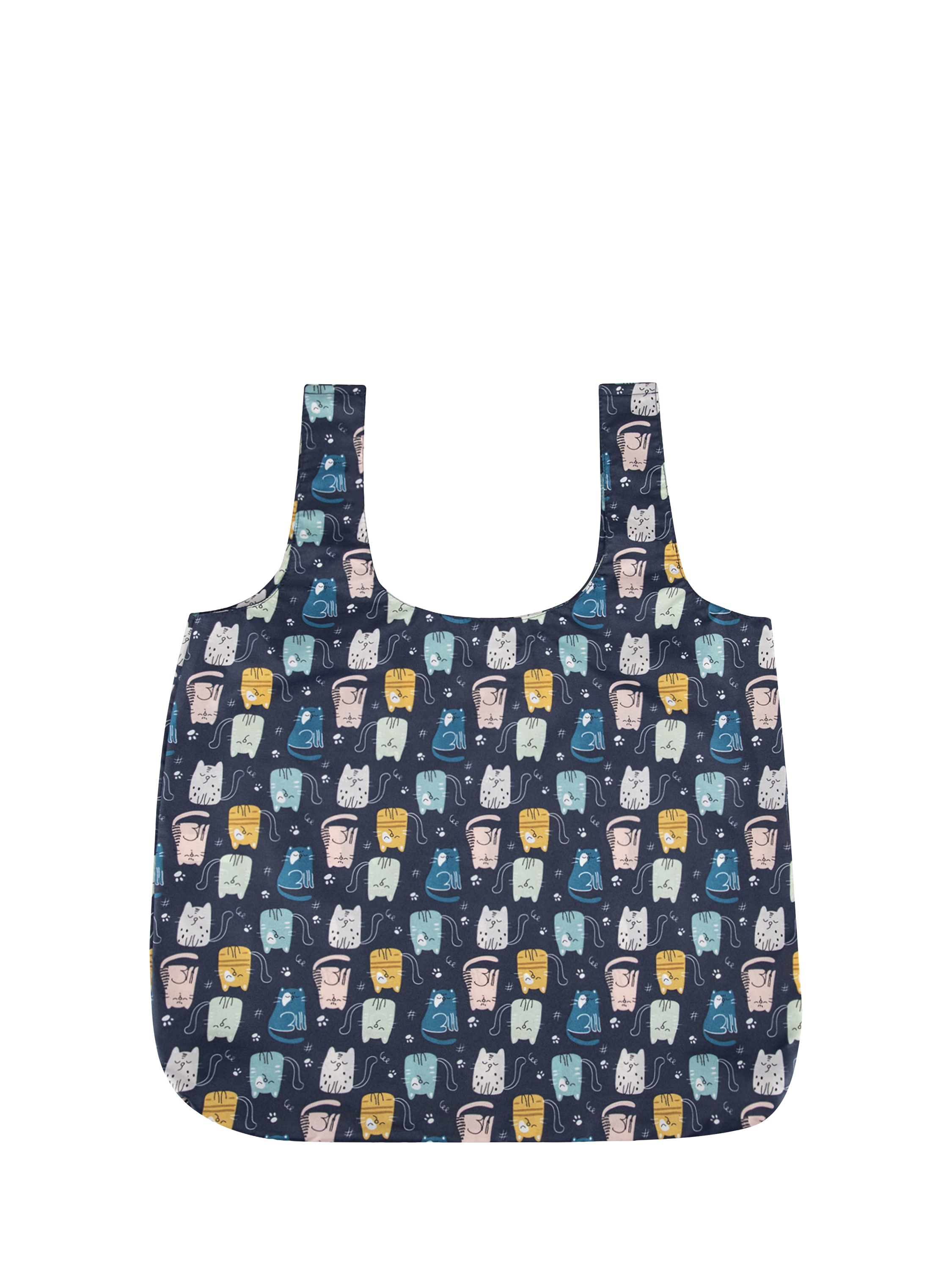 Product image 5 of 5, which shows totes Cat Supermini Umbrella & Matching Shopper Bag, Blue