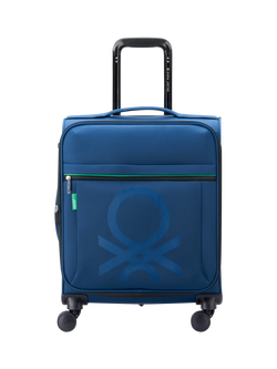 Benetton Colour Block 55cm 4-Wheel Cabin Case, Navy