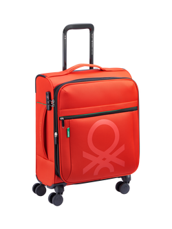 Benetton Colour Block 55cm 4-Wheel Cabin Case - view 2, Red