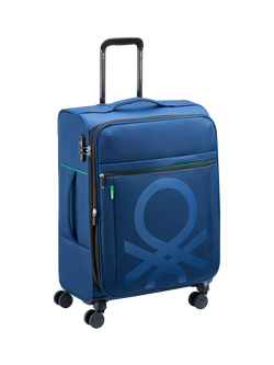 Benetton Colour Block 66cm 4-Wheel Medium Suitcase - view 2, Navy