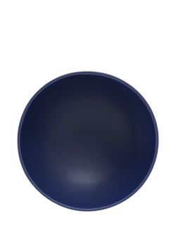 raawii Strøm Large Earthenware Footed Serve Bowl, 22cm, Blue - view 2, Blue