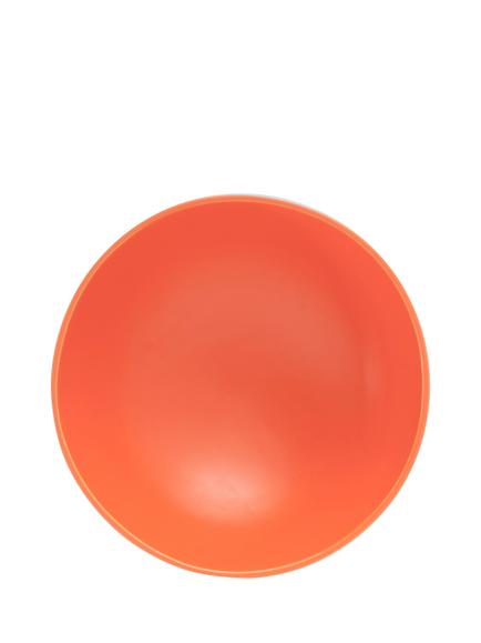 raawii Strøm Medium Earthenware Footed Serve Bowl, 19cm, Vibrant Orange - view 2, Vibrant Orange