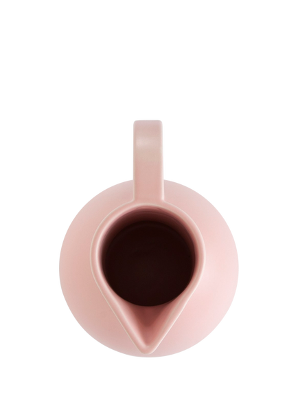 raawii Strøm Large Earthenware Jug, 3L, Coral Blush - view 2, Coral Blush