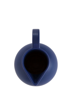 raawii Strøm Medium Earthenware Jug, 1.5L, Blue - view 2, Blue