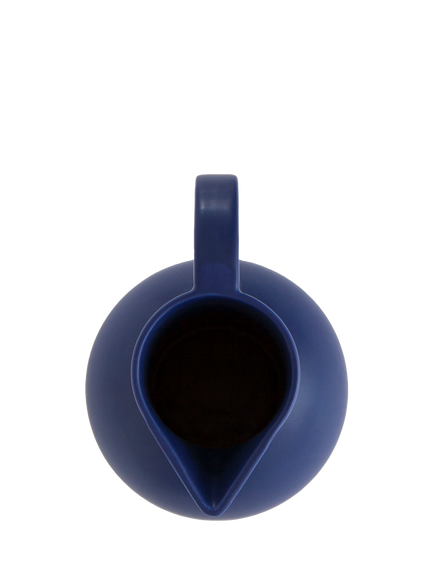 raawii Strøm Medium Earthenware Jug, 1.5L, Blue - view 2, Blue