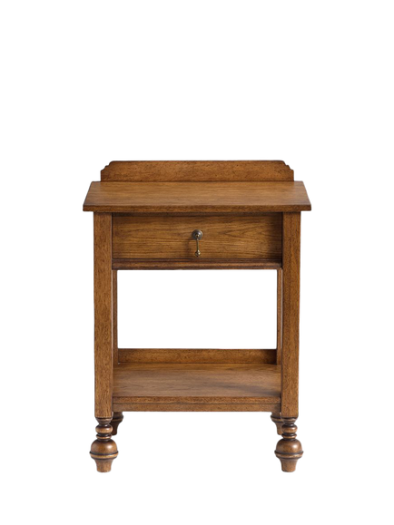 Pottery Barn Summerville Compact Bedside Table, Tuscan Brown, Tuscan Brown