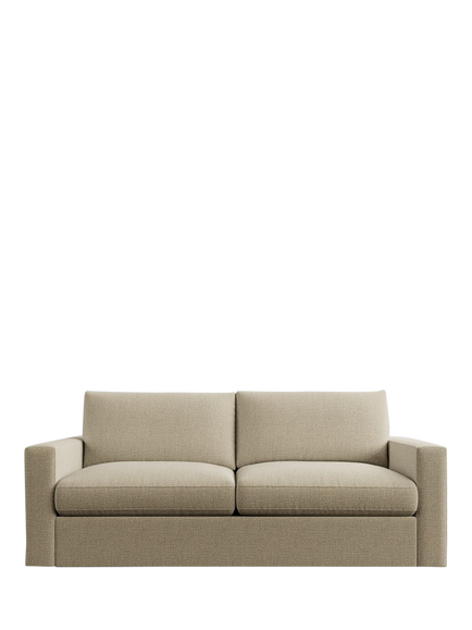 Pottery Barn Westwood Linen Sofa, Parchment, Parchment