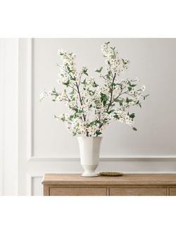 Pottery Barn Blooming Dogwood Flowering Branch, H137cm - view 2, White