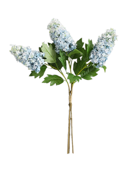 Pottery Barn Hydrangea Cone Bundle, H92cm, Dusty Blue