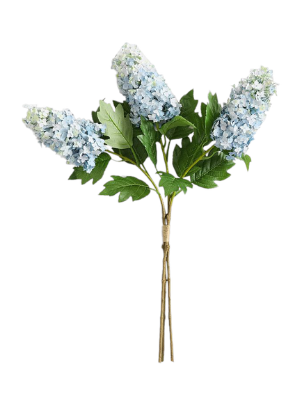 Pottery Barn Hydrangea Cone Bundle, H91cm, Dusty Blue, Dusty Blue