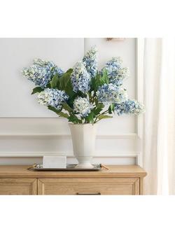 Pottery Barn Hydrangea Cone Bundle, H92cm - view 2, Dusty Blue