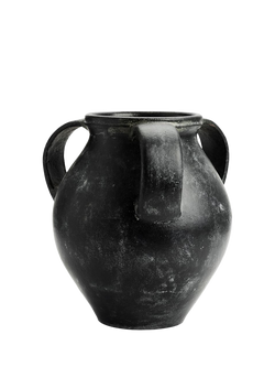 Pottery Barn Joshua Earthenware Vase, H30cm, Black, Black