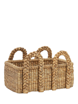 Pottery Barn Beachcomber Seagrass Low Basket, Natural, Natural