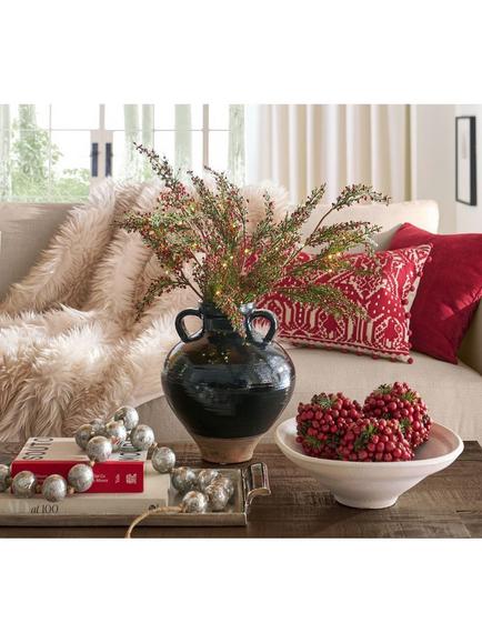 Pottery Barn Rustic Small Rectangular Tray, Gold - view 2, Gold