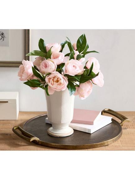 Pottery Barn Rustic Medium Round Tray, Gold - view 2, Gold