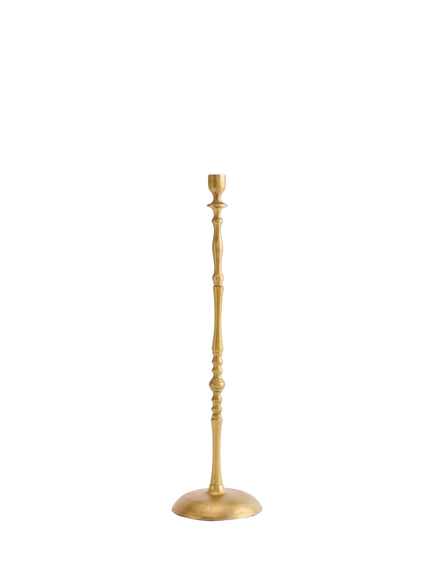 Pottery Barn Normandie Pillar Candle Holder, Brass