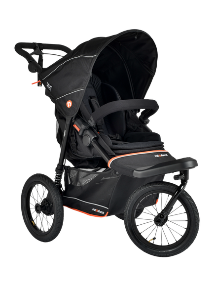 Out'n'About Nipper V6 Plus Pushchair, Summit Black, Summit Black