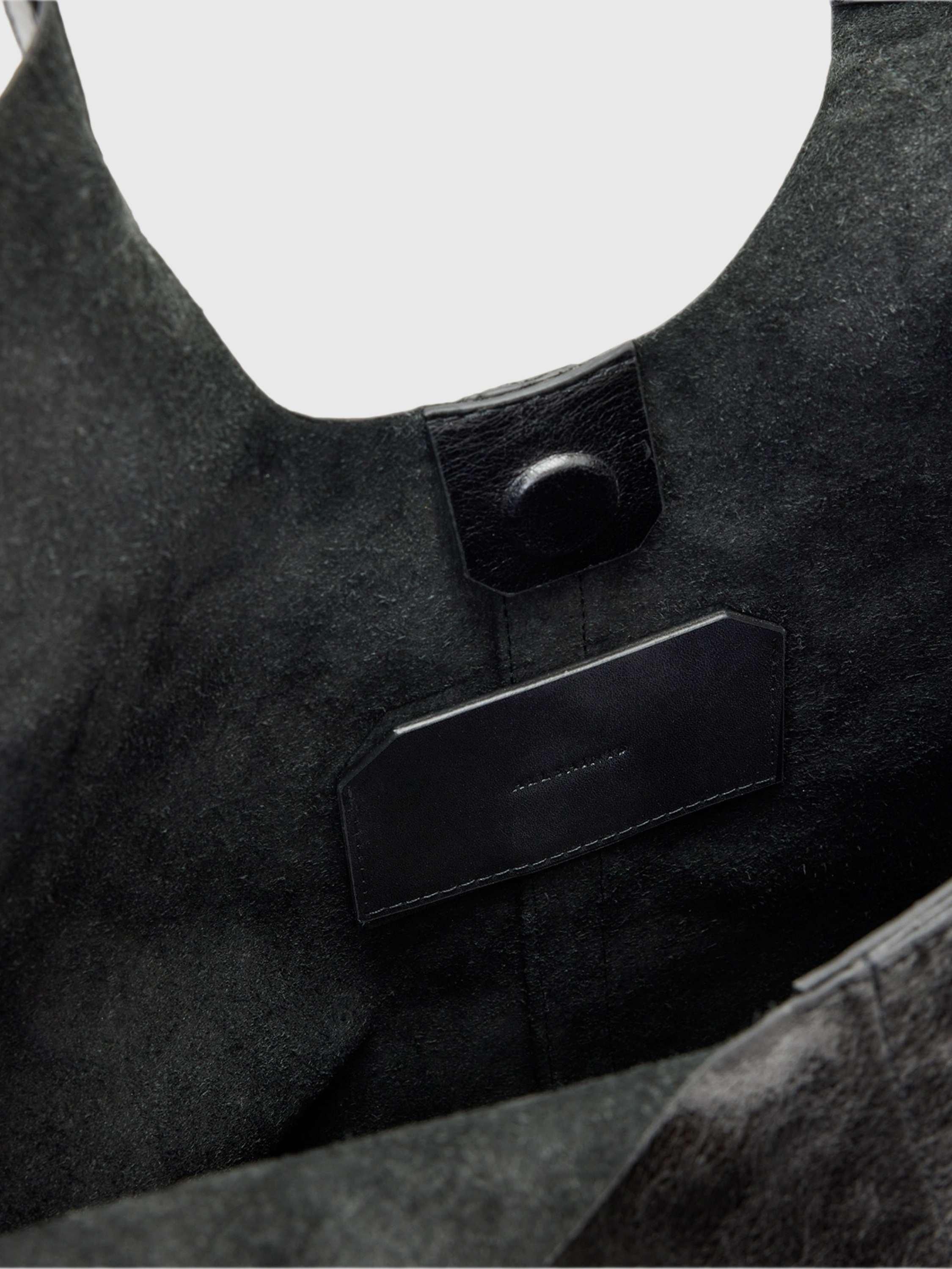 Product image 3 of 5, which shows AllSaints Ara Leather Tote Bag, Black