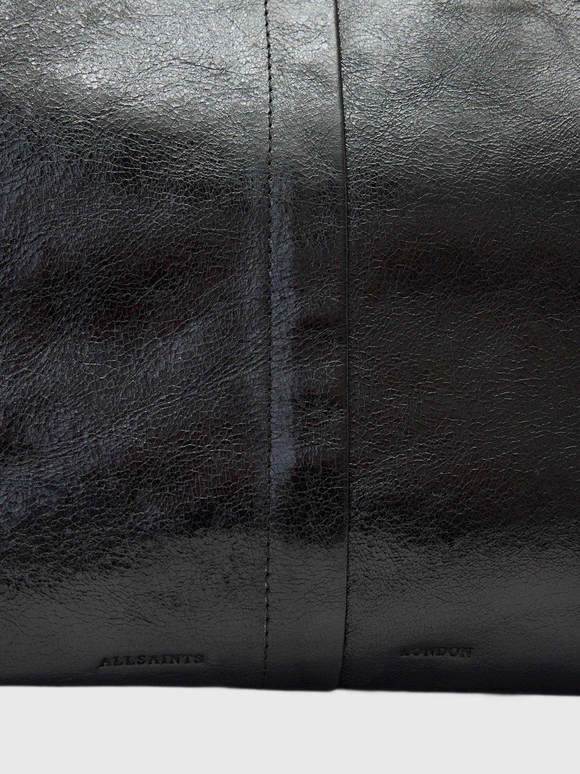 Product image 4 of 5, which shows AllSaints Ara Leather Tote Bag, Black